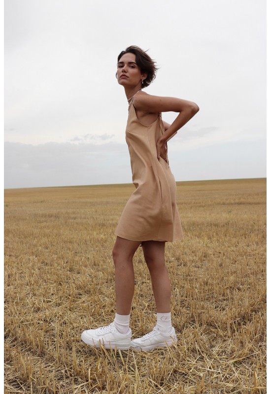 Linen dress Nastya in various colors