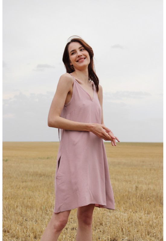 Linen dress Nastya in various colors