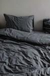 Dark gray cotton bedding set