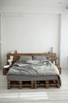 Gray cotton bedding set