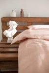 Dusty pink cotton bedding set