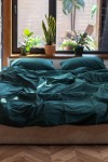 Cotton bedding set in Dark green