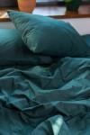 Cotton bedding set in Dark green