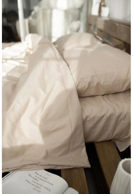Cotton bedding set 4 pcs in Gray beige