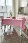 Waterproof cotton tablecloth in Pink