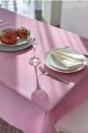 Waterproof Cotton Tablecloth in Rose Pink