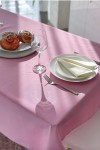 Waterproof Cotton Tablecloth in Rose Pink