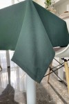 Dark - Emerald Green Cotton Tablecloth 