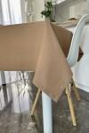 Light Brown Gold Waterproof Cotton Tablecloth 