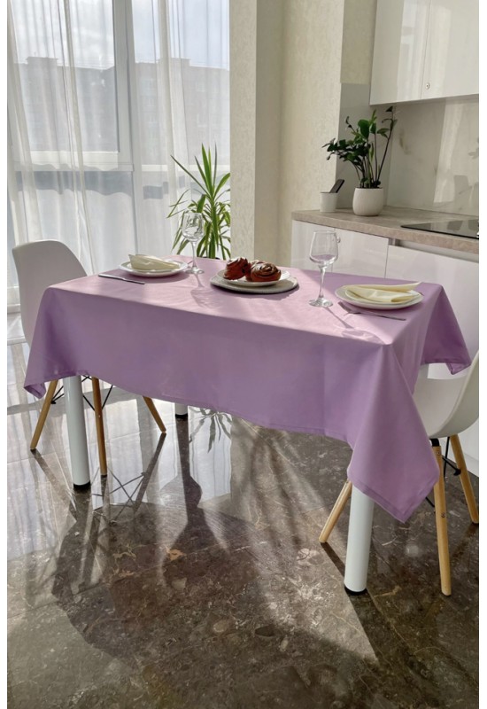 Lavender - Purple Waterproof Cotton Tablecloth 