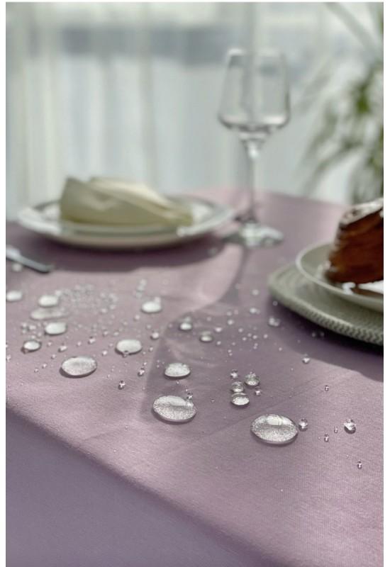 Waterproof cotton tablecloth in Lavender