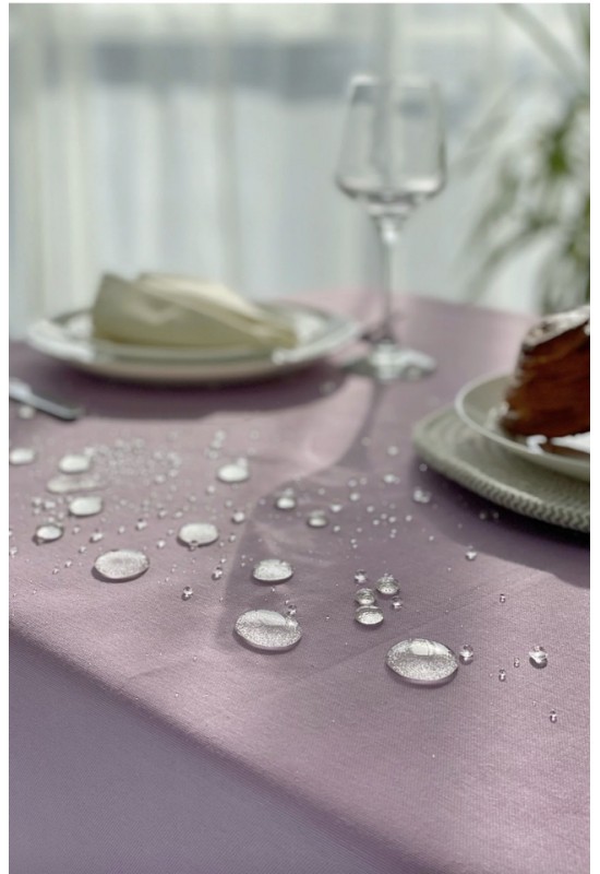 Lavender - Purple Waterproof Cotton Tablecloth 