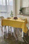 Amber Mustard Yellow Waterproof Tablecloth