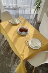 Amber Mustard Yellow Waterproof Tablecloth