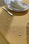 Amber Mustard Yellow Waterproof Tablecloth