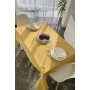 Waterproof cotton tablecloth in Mustard