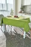 Chartreuse Green Waterproof Cotton Tablecloth