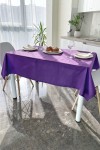 Violet - Purple Waterproof Cotton Tablecloth 