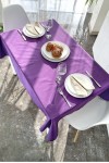 Violet - Purple Waterproof Cotton Tablecloth 