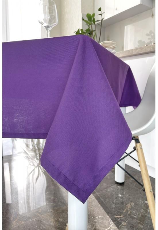 Waterproof cotton tablecloth in Violet