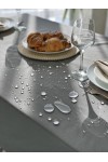 Waterproof Cotton Tablecloth in Dark Gray | Charcoal