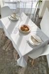 Waterproof cotton tablecloth in Light gray
