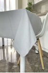 Light Gray Waterproof Cotton Tablecloth 