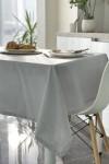 Light Gray Waterproof Cotton Tablecloth 