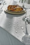 Light Gray Waterproof Cotton Tablecloth 