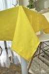 Waterproof Cotton Tablecloth in Yellow 