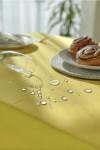 Waterproof Cotton Tablecloth in Yellow 