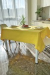 Waterproof Cotton Tablecloth in Yellow 