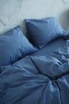 Cotton sateen bedding set 4 pcs in Blue