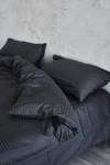 Cotton sateen bedding set 4 pcs in Dark gray