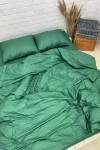 Green striped sateen cotton bedding set All sizes