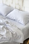 Sateen cotton bedding set in white Various sizes