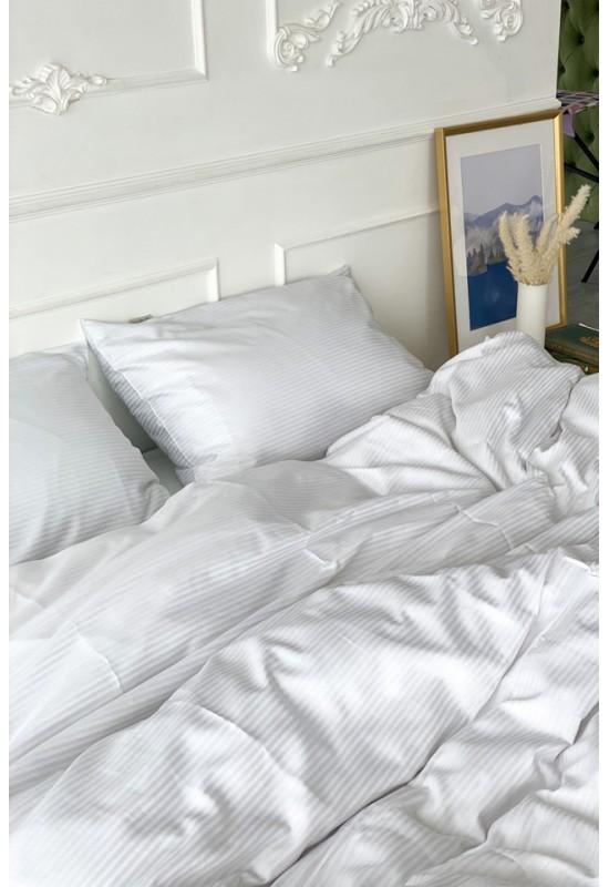 Sateen cotton bedding set in white Various sizes