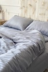 Silver gray sateen cotton bedding set All sizes