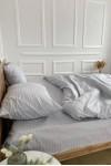 Light gray sateen cotton bedding set All sizes