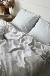 Light gray sateen cotton bedding set All sizes