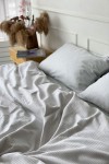 Light gray sateen cotton bedding set All sizes