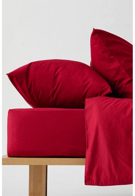 Red wine cotton bedding set