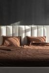 Brown cotton bedding set