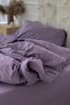 Cotton bedding set in Eggplant