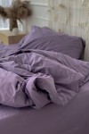 Cotton bedding set in Eggplant