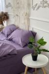 Cotton bedding set in Eggplant