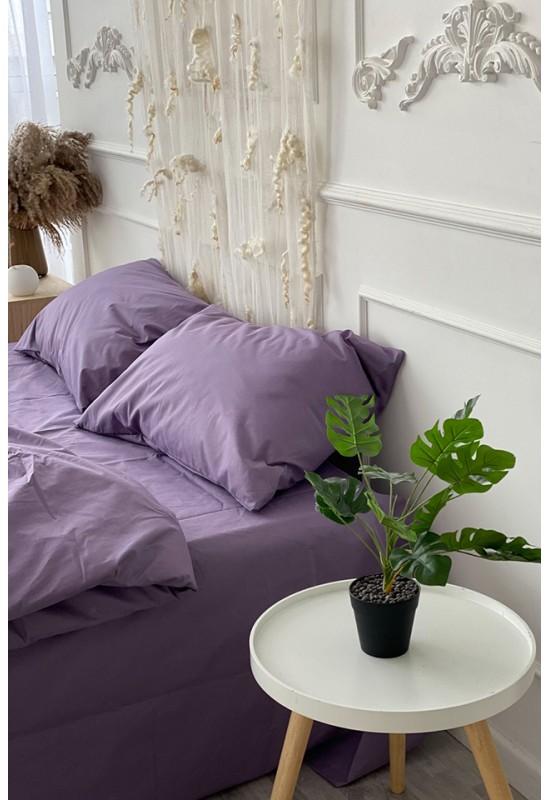 Cotton bedding set in Eggplant
