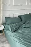 Cotton bedding set 4 pcs in Dusty green