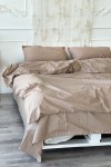 Cotton bedding set in Brown gold