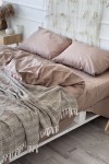 Cotton bedding set in Brown gold